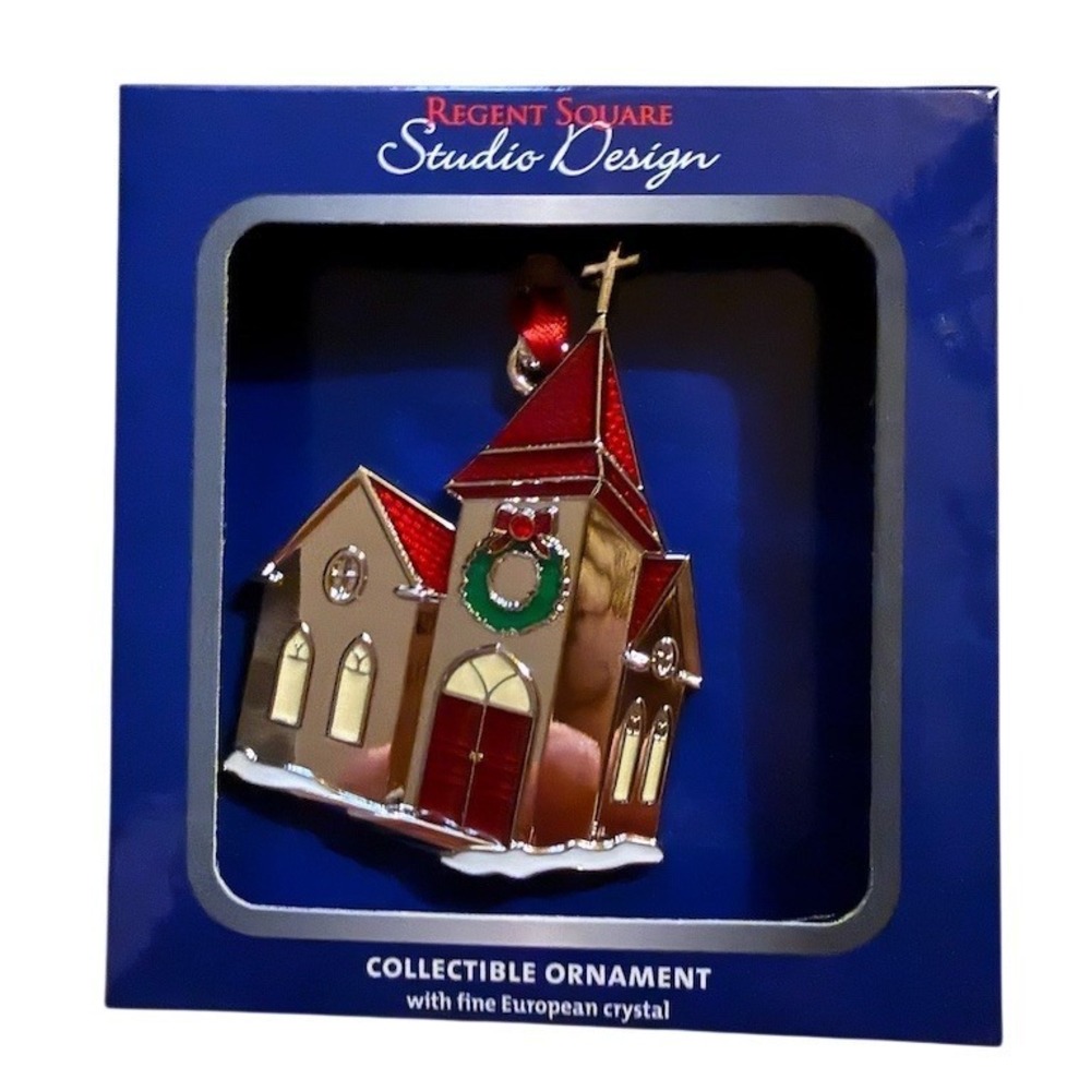 Regent Square‎ Studio Design Church Chapel Hanging Christmas Ornament w/